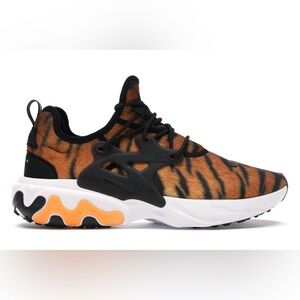 Nike React Presto Premium "Tiger" Magma Orange Sneaker size 6.5Y